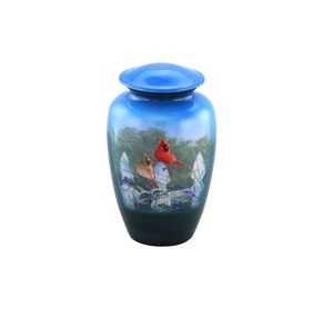 Urna de recuerdo de metal Golf Man Tema impreso con caja de terciopelo azul para cenizas adultas Mayoristas de urnas de ceniza - Product Image 4