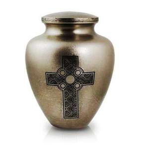 โกศบรรจุอัฐิมนุษย์ทำมือจากอะลูมิเนียมอย่างประณีต เป็นมิตรกับสิ่งแวดล้อม ดีไซน์ดั้งเดิม สวยงามหรูหรา พร้อมลวดลายสลัก - Product Image 4