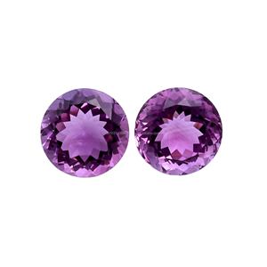 Amatista Natural de 8MM, 9MM, 10MM, forma brillante redonda, Color púrpura, venta al por mayor, corte facetado de alta calidad para hacer joyas, gemas - Product Image 2