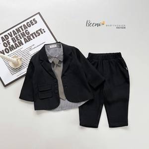 Haute qualité 4 pièces hiver costume formel ensemble pour 1-7 ans bébé garçons manches longues nouveauté vêtements en gros - Product Image 5