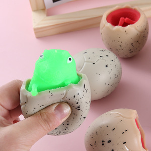 ของเล่นลูกบอลฝึกคลายเครียดรูปทรงไข่ไดโนเสาร์ TPR เหมือนจริง - Product Image 3