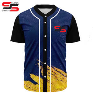 Conception d'uniforme de baseball en gros vêtements de sport de gros personnalisés maillot de baseball de softball sublimé bon marché - Product Image 5