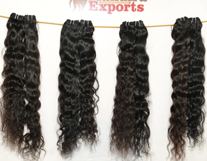 100% Cuticle Aligned <b>Cheap</b> Wavy Bundles Vendor Virgin Weave Machine Double Weft Indian Human Hair <b>Extensions</b> - Product Image 2