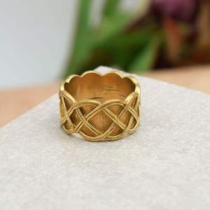 แหวนทองเหลืองขัดเงาสไตล์โมเดิร์น - Product Image 2