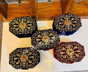 Beautiful Royal Piece Wholesale Jewelry <b>Storage</b> <b>Box</b> Shanell And Velvet Fabric Embroidery Work Customized Style Best Price - Product Image 6