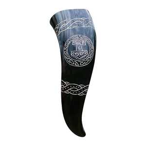 Vaso Vikingo Clásico Medieval, Duradero, Ecológico, Hecho a Mano con Cuerno de Búfalo, Exportaciones Globales, Bebida Segura para Celebraciones y Cosplay - Product Image 5