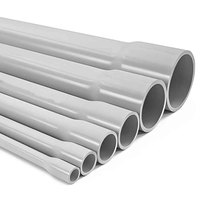 Conduite électrique municipale en PVC-U rigide ignifuge UL651 Sch.40 & Sch.80, NPS 3", 4", 6" pour installation souterraine