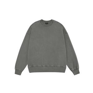 Alta calidad OEM Plain Heavyweight ácido lavado Logo impreso algodón Oversize personalizado sudadera para hombre para el invierno - Product Image 3