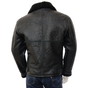 Men's Cowhide Leather <b>Jacket</b> Smooth Soft Feel Waterproof Breathable High Street Style Winter Fashion Front Logo Customizable - Product Image 2