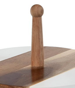 Soporte de madera para postres y pasteles de 2 niveles de la mejor calidad, hogar, hotel, restaurante, boda a bajo precio - Product Image 2