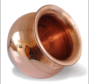 ทองแดง KALASH Pooja Lota,ทำด้วยมือทำจากทองแดงในอินเดีย - Product Image 4