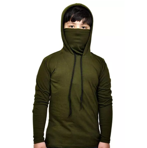 2025 léger hommes Ninja à capuche respirant pull de haute qualité imprimé coton polaire Ninja à capuche - Product Image 5