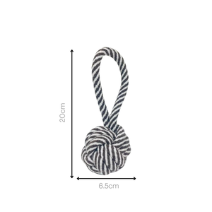 Ensemble de jouets à mâcher pour animaux de compagnie en corde noire et blanche - Product Image 6