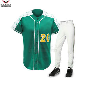 Nueva llegada 100% poliéster béisbol y softbol desgaste mejor precio uniforme deportivo con característica transpirable - Product Image 2