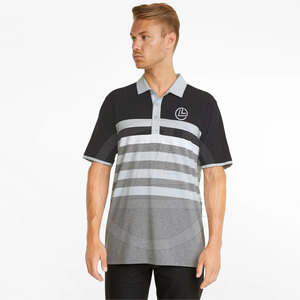 T-shirt polo élégant pour homme 100% coton couleur unie avec coupe confortable manches courtes col contrasté - Product Image 3