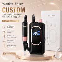 Machine à ongles électrique professionnelle de luxe 45000 tr/min avec moteur à balais, lime à ongles portable, fabricant OEM ODM en gros