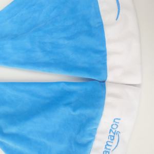 قبعة سانتا كلوز زرقاء من البوليستر للبالغين بشعار مخصص وجودة عالية بالجملة - Product Image 2