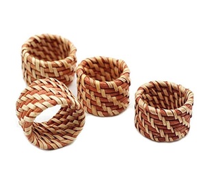 Decoración de Mesa para el Hogar, Anillo para Servilletas de Caña 100% Natural, Uso en Fiestas, Forma Redonda, Color Personalizado, Gran Venta - Product Image 6