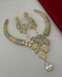 Ensemble de colliers CZ pour femmes, design unique et tendance, parfait pour les soirées, s'accorde avec les tenues ethniques et modernes, qualité supérieure - Product Image 6