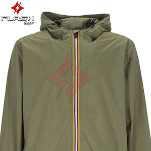 แจ็กเก็ตมีฮู้ดสำหรับเดินทางทุกสภาพอากาศของผู้ชายเสื้อกันลมน้ำหนักเบาปรับแต่งได้เปลือกรถจักรยานยนต์กันน้ำระบายอากาศขนาดพิเศษ - Product Image 4