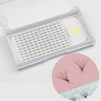 Extensions de cils préfabriquées faites à la main, éventails 3D professionnels à base pointue, volume super doux et ultra léger, 12 rangées