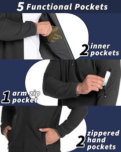 แจ็คเก็ตซอฟต์เชลล์แบบกลับด้านได้ กันลม คุณภาพสูงสำหรับผู้ชาย รุ่นใหม่ปี 2024 พร้อมฮู้ด ผ้าแคนวาส สไตล์ไฮสตรีท จากบริษัทบูมเล็ต สำหรับฤดูหนาว - Product Image 5