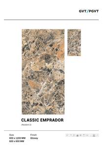 600x1200 Nouveaux Designs Dalle Carreaux de sol en porcelaine Designs espagnols Carreaux polis émaillés de grande taille très brillants - Product Image 5