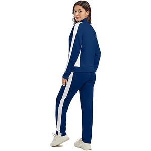Full Zip Tracksuit for <b>Women</b> Jacket with Hood and Matching <b>Pants</b> Lightweight Comfortable Casual Sportswear <b>Lounge</b> Wear - Product Image 2