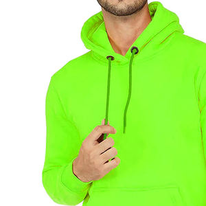 Ropa informal Sudadera con capucha fluorescente de manga larga para hombre superventas/Sudadera con capucha fluorescente ligera de algodón 100% hecha para hombre - Product Image 6