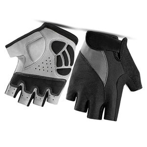 Gants de cyclisme demi-doigt personnalisables de haute qualité en cuir néoprène Polyester respirant antichoc pour l'équitation de vélo de course - Product Image 2
