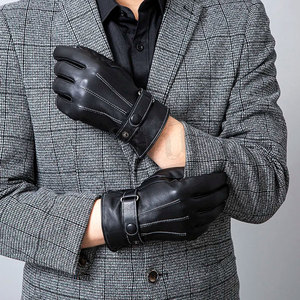 Gants en cuir tendance pour hommes et femmes, gants luxueux, cuir véritable doux, gants d'hiver super confortables - Product Image 3