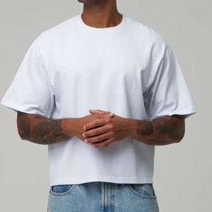 เสื้อยืดโอเวอร์ไซส์ทรงครอป ผ้าคอตตอน 100% น้ำหนักเบา คุณภาพสูง ผลิตโดย OEM รับผลิตตามแบบ พร้อมสกรีนโลโก้ ระบายอากาศได้ดี แห้งเร็ว - Product Image 1