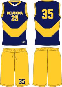 ชุดเครื่องแบบบาสเก็ตบอลโพลีเอสเตอร์ออกแบบใหม่ล่าสุดระบายอากาศได้ดีขนาดพลัสไซส์ - Product Image 2