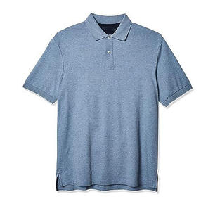 Sólido de los hombres del precio competitivo para las camisas-Servicio ODM OEM del poliéster/algodón de secado rápido del logotipo de encargo - Product Image 1