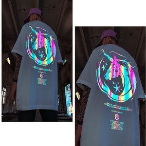 เสื้อยืดคอกลมผ้าฝ้ายออร์แกนิคสะพายไหล่ทรงโอเวอร์ไซส์สำหรับผู้ชายเสื้อยืดคอกลมผ้าฝ้ายออร์แกนิก - Product Image 1