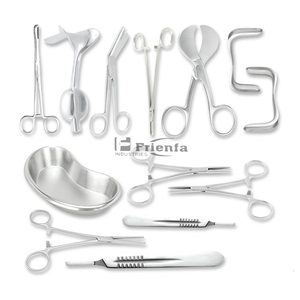 Juego de instrumentos ginecológicos de fuente de alimentación manual Juego de instrumentos quirúrgicos personalizables con servicio OEM ODM - Product Image 1