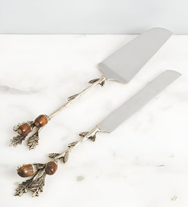 Top Selling <b>Cake</b> Knife And <b>Cake</b> <b>Server</b> With Leaf Design For Birthday Event Wedding Parties - Product Image 5