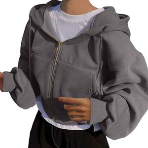 เสื้อมีฮู้ดผ้าฟลีซปักลายสำหรับทั้งชายและหญิงผ้ากันลมเป็นมิตรกับสิ่งแวดล้อมผ้าซิปมีฮู้ดสไตล์ฮิปฮอปสำหรับฤดูหนาวขายส่ง - Product Image 1