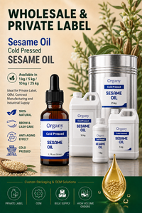 Huile de Sésame Pure (Til/Sesamum Indicum) Pressée à Froid pour Cosmétiques, Vente en Gros, Marque Privée, OEM, Massage, Ayurvédique, Corps - Product Image 3