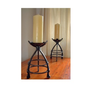 Bougeoirs modernes minimalistes en métal pour bougies chauffe-plat, coniques et cylindriques, idéaux pour la décoration de la maison, du bureau et de la chambre à coucher - Product Image 3