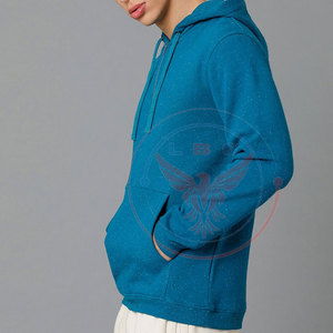 OEM Service Solid Customized Logo Winter <b>Men</b> <b>Half</b>-<b>Zip</b> <b>Fleece</b> Hoodies Cotton Blended Latest Design Made in Pakistan - Product Image 2