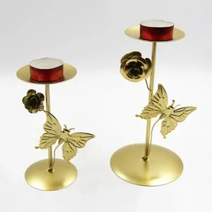 High Quality Gold Metal in Iron <b>Candelabra</b> Wedding Candle Holder for Wedding Dinner Table Decor Candle Light Stand - Product Image 1