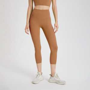 <b>Capri</b> <b>leggings</b> women gym yoga workout training stretch breathable flexible soft fabric high waist compression fit - Product Image 2