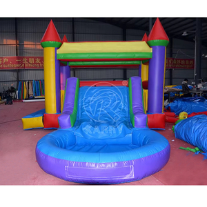 Easy Setup <b>Inflatable</b> Castle Slide Combo Large Capacity PVC Jumping Bouncer <b>House</b> - Product Image 4