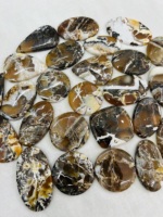 Pierres précieuses Trimurti Gems, opale indonésienne de qualité AAA, cabochon artisanal, pierres précieuses naturelles orange en vrac, fabrication de bijoux, pendentif, bague, collier