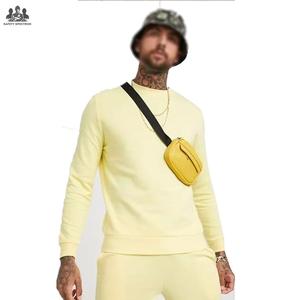 Vêtement de sport pour homme en coton 100% de haute qualité, respirant, à manches longues, pour l'entraînement en salle de sport, vente en gros OEM - Product Image 4