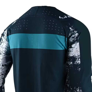 เสื้อแข่งมอเตอร์ไซค์สำหรับผู้ใหญ่แบบยูนิเซ็กซ์ ระบายอากาศได้ดี กันลม แห้งเร็ว พิมพ์ลายแบบซับลิเมชั่น ผลิตจากโพลีเอสเตอร์ %  รับผลิตตามสั่งขายส่ง - Product Image 6