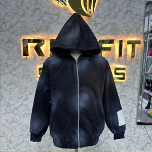 Bon taux, qualité supérieure, le plus demandé, sweat à capuche zippé imprimé en usine, sweats à capuche bon marché pour hommes - Product Image 1