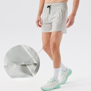 <b>Men</b> Seamless Split <b>Shorts</b> Custom logo Solid Light Weight Casual <b>Shorts</b> Nylon Quick Dry Breathable <b>Woven</b> Running Sport <b>Shorts</b> - Product Image 2
