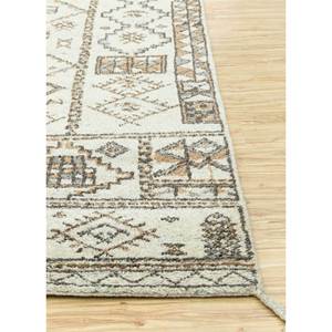 พรมขนสัตว์ถักมือสีเบจและสีน้ำตาลลายเรขาคณิตสำหรับห้องนั่งเล่น ทางเข้าห้องนอน ห้องโถง-PKWL-448 - Product Image 4